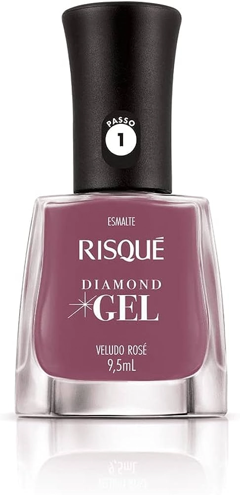 Esm Risque Diamond Gel Cr Veludo Rosa