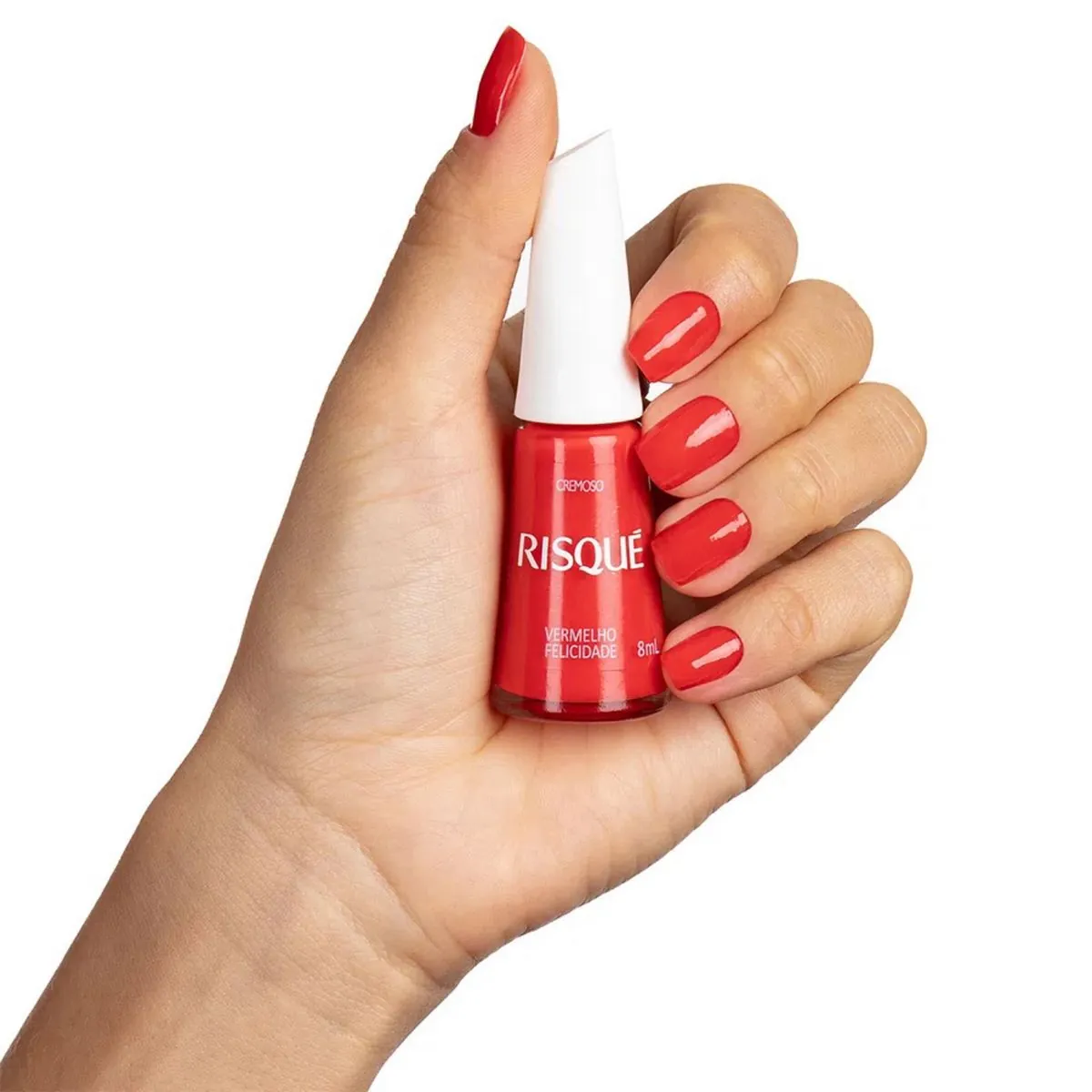 Esm Risque Bl 8ml Vermelho Felicidade