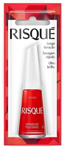Esm Risque Bl 8ml Vermelho Felicidade