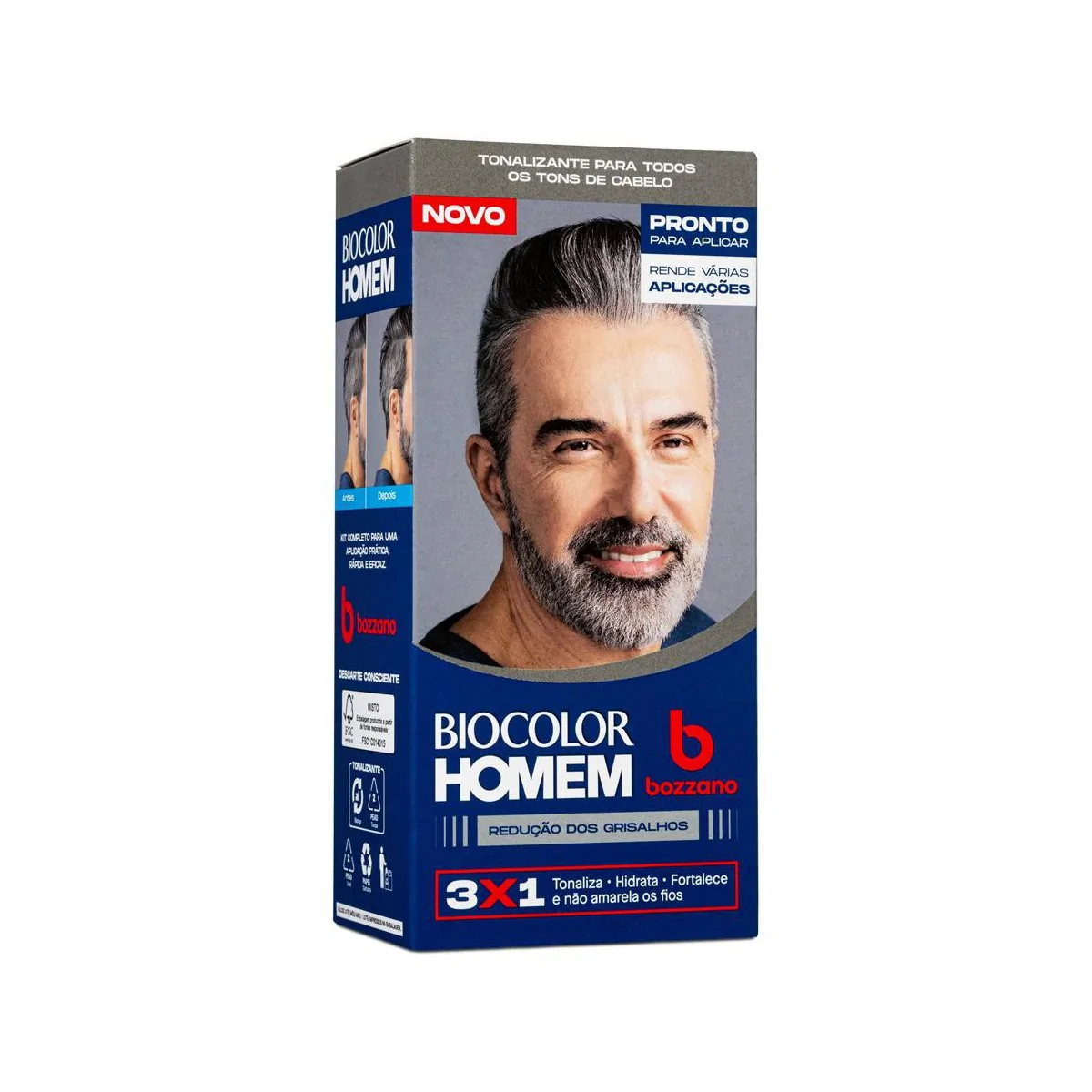 Tonalizante Biocolor Homem Redução Dos Grisalhos