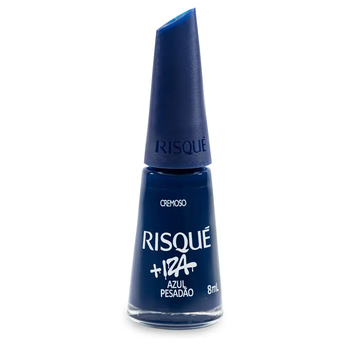 Esmalte Cremoso Azul Pesadão Risqué Iza Frasco 8ml