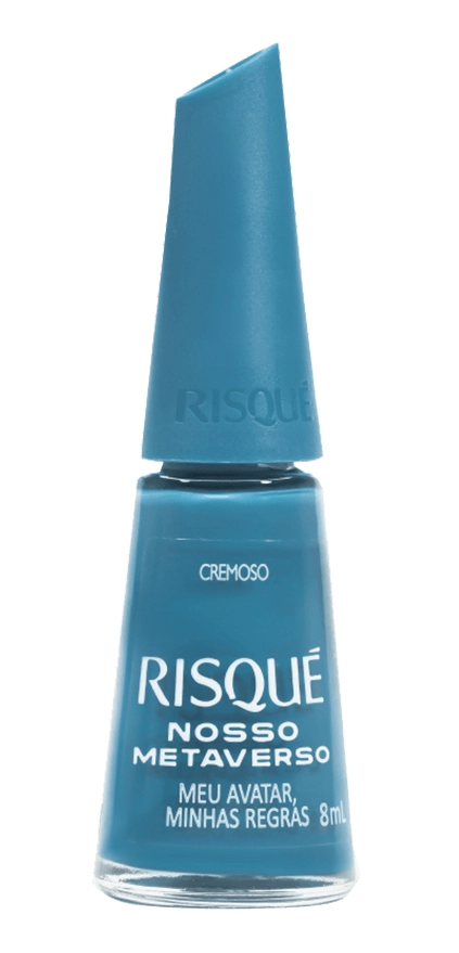 Esmalte Cremoso Meu Avatar, Minhas Regras Risqué Nosso Metaverso Blister 8ml