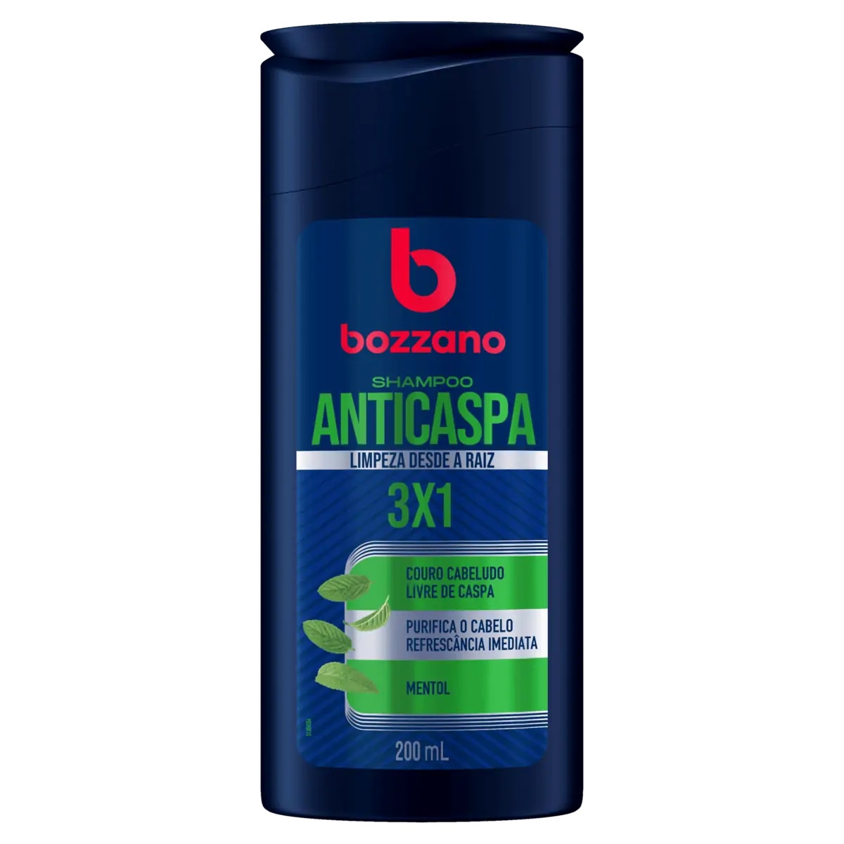 Shampoo Anticaspa Mentol Bozzano Frasco 200ml
