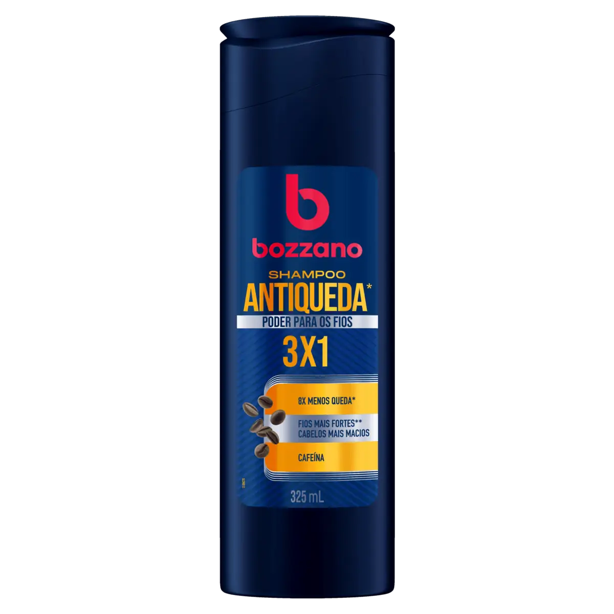 Shampoo Antiqueda Cafeína Bozzano Frasco 325ml
