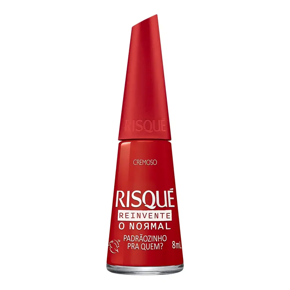 Esmalte Cremoso Padrãozinho Pra Quem? Risqué Reinvente O Normal Frasco 8ml