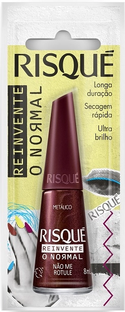 Esmalte Metálico Não Me Rotule Risqué Reinvente O Normal Blister 8ml