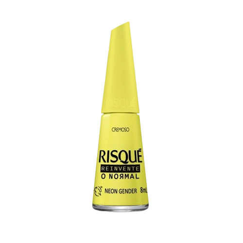 Esmalte Cremoso Ultrabrilho Neon Gender Risqué Reinvente O Normal Blister 8ml