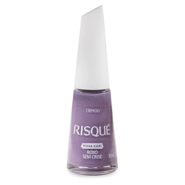 Esmalte Cremoso Roxo Sem Crise Risqué Frasco 8ml