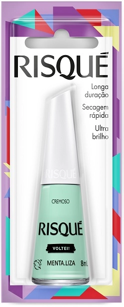 Esmalte Cremoso Ultrabrilho Menta.liza Risqué Blister 8ml