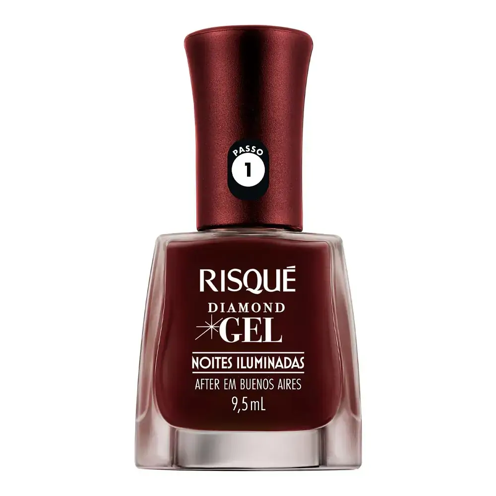 Esmalte Gel After Em Buenos Aires Risqué Diamond Noites Iluminadas Frasco 9,5ml
