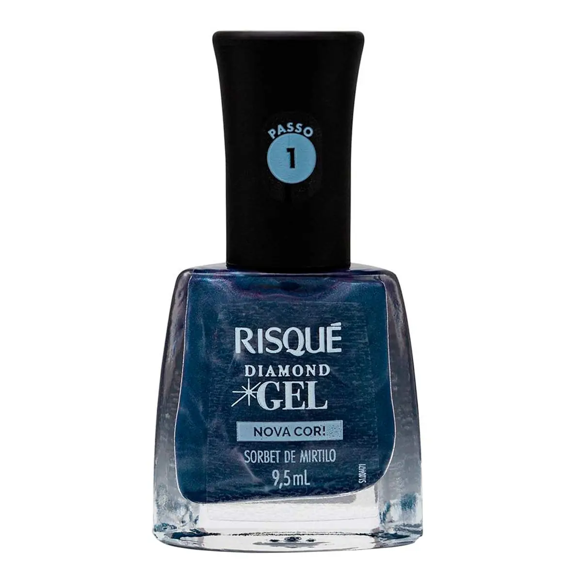 Esmalte Gel Sorbet De Mirtilo Risqué Diamond Frasco 9,5ml