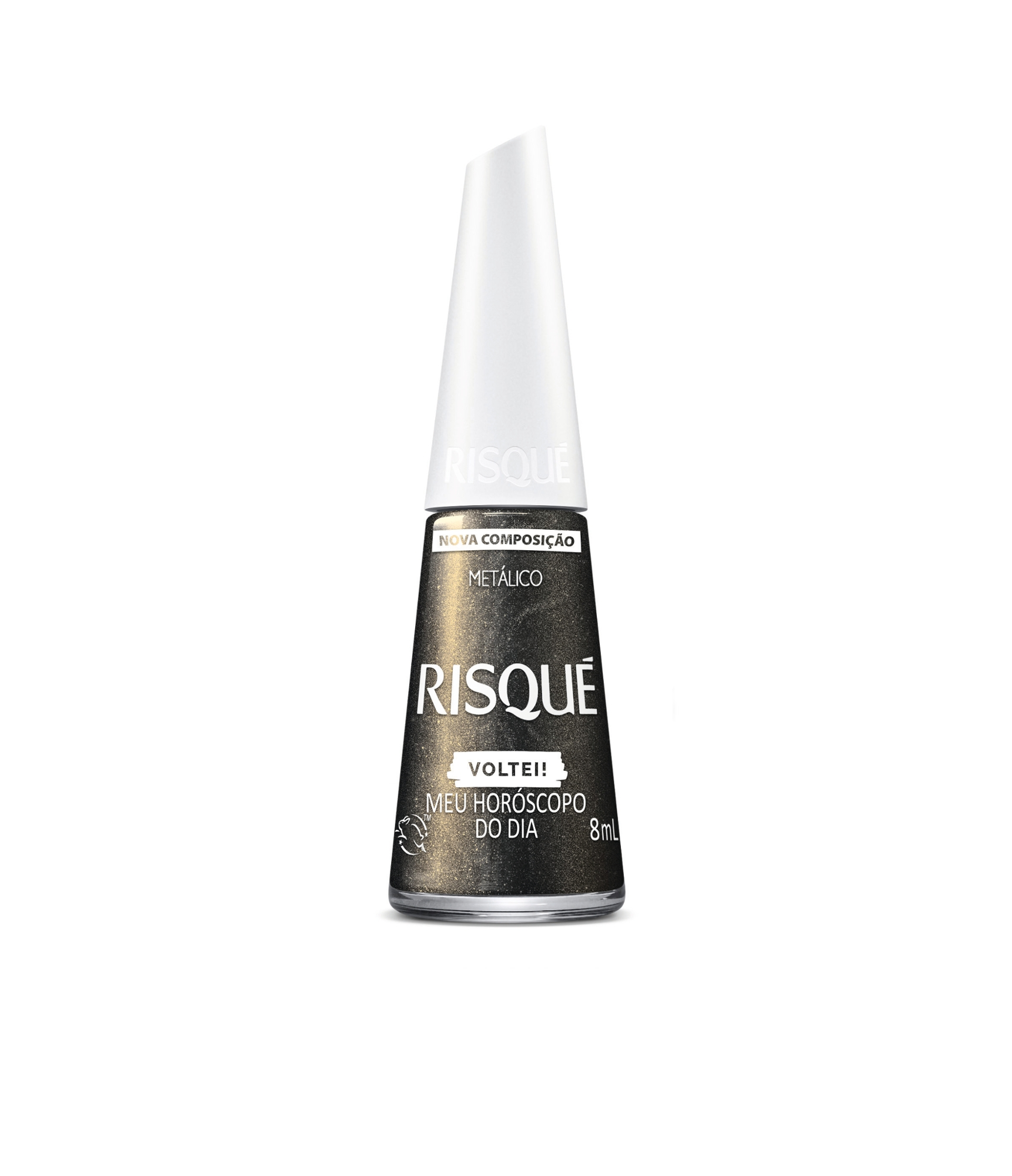 Esmalte Metálico Meu Horóscopo Do Dia Risqué Voltei Blister 8ml