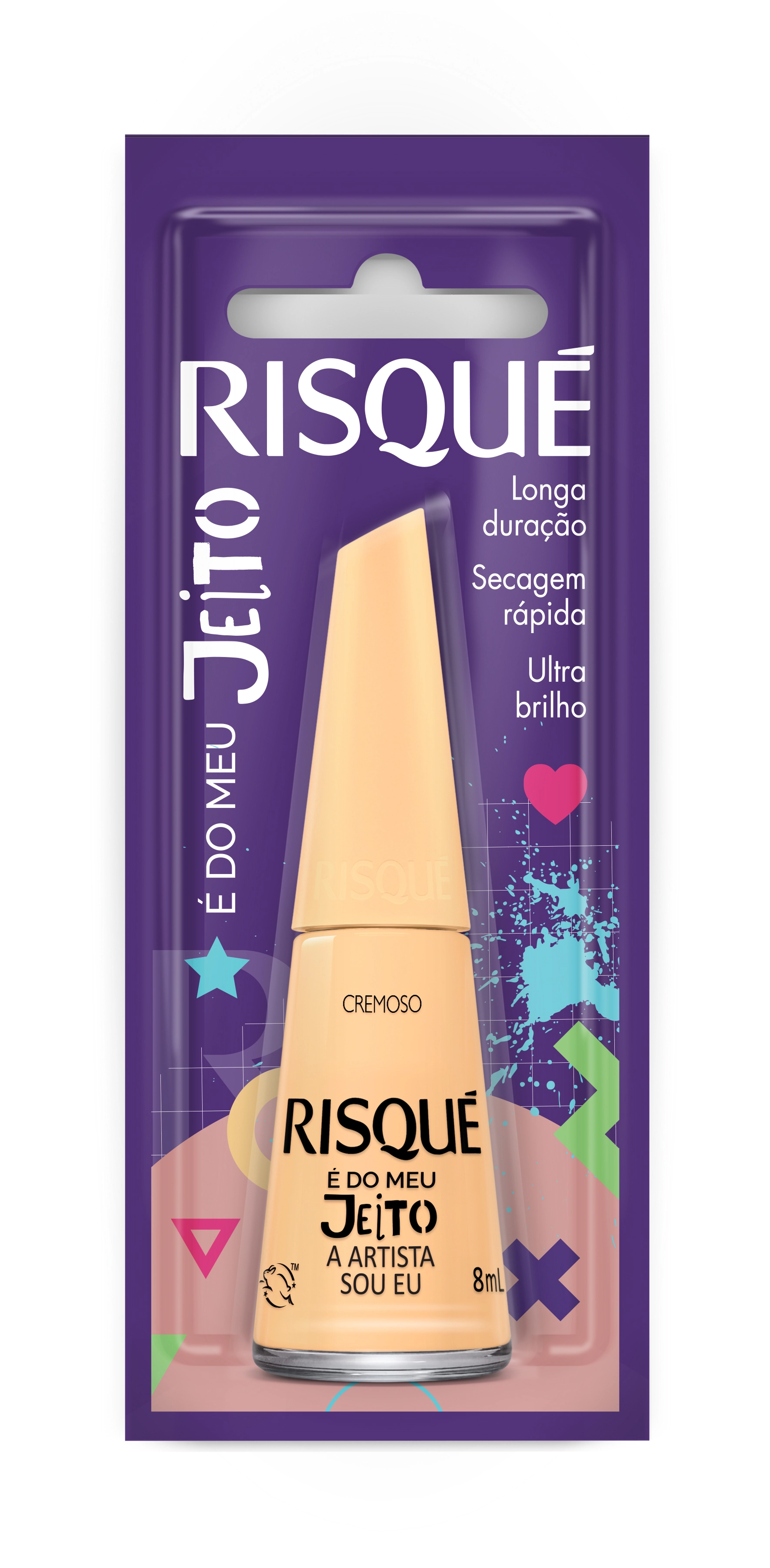 Esmalte Cremoso A Artista Sou Eu Risqué é Do Meu Jeito Blister 8ml