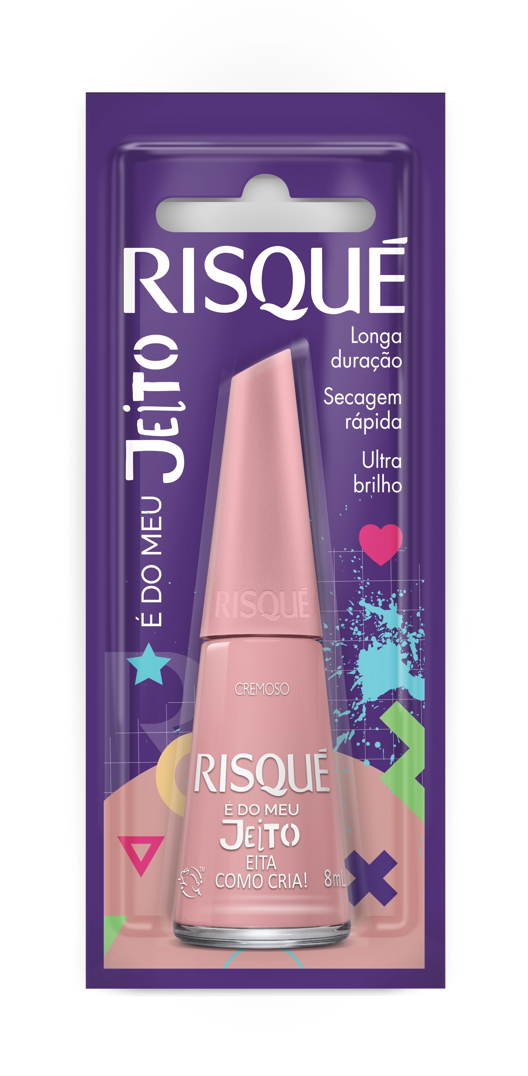 Esmalte Cremoso Eita Como Cria Risqué é Do Meu Jeito Blister 8ml