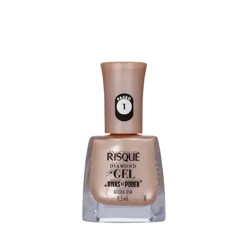 Esmalte Gel Golden Diva Risqué Diamond Frasco 9,5ml