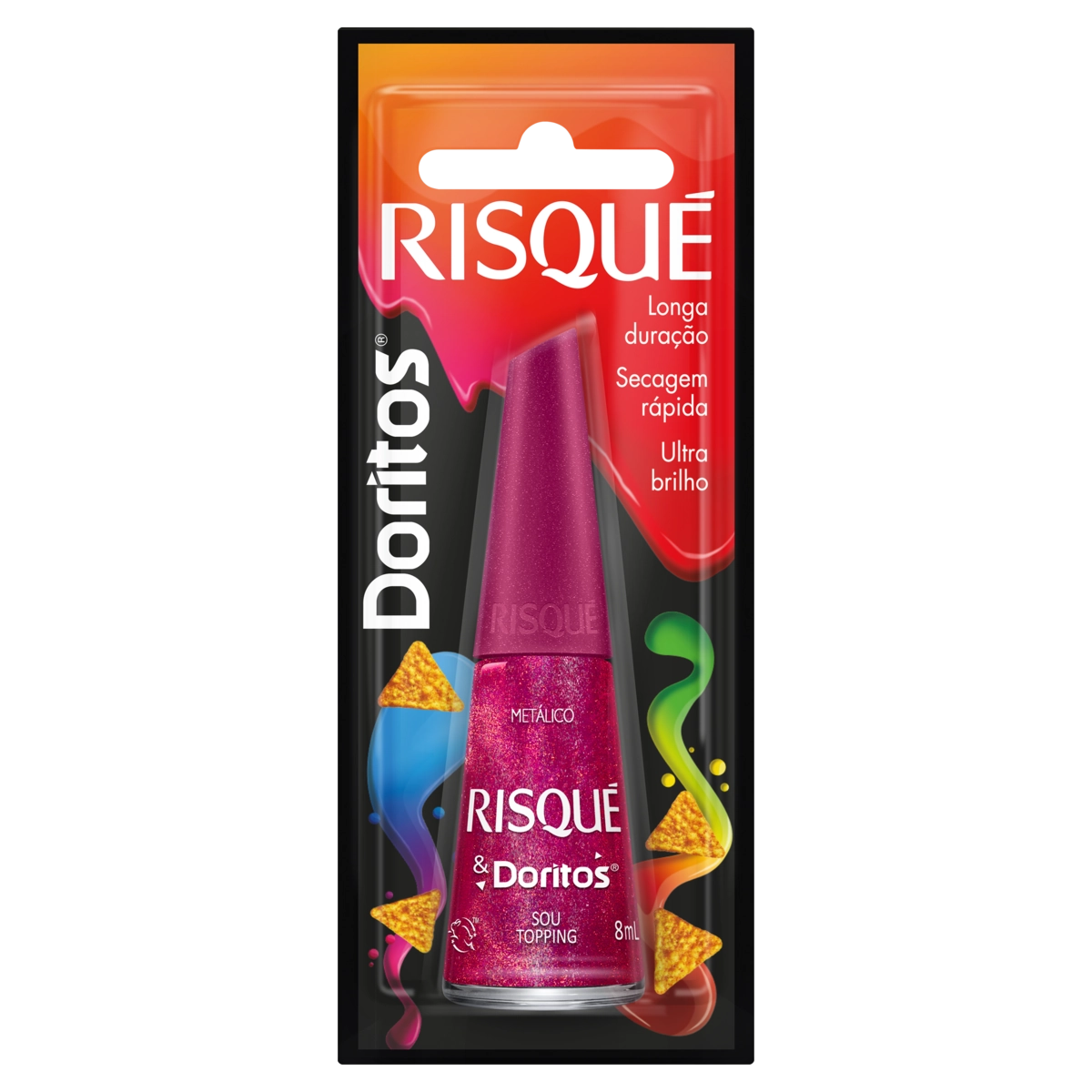 Esmalte Metálico Sou Topping Risqué Doritos Blister 8ml