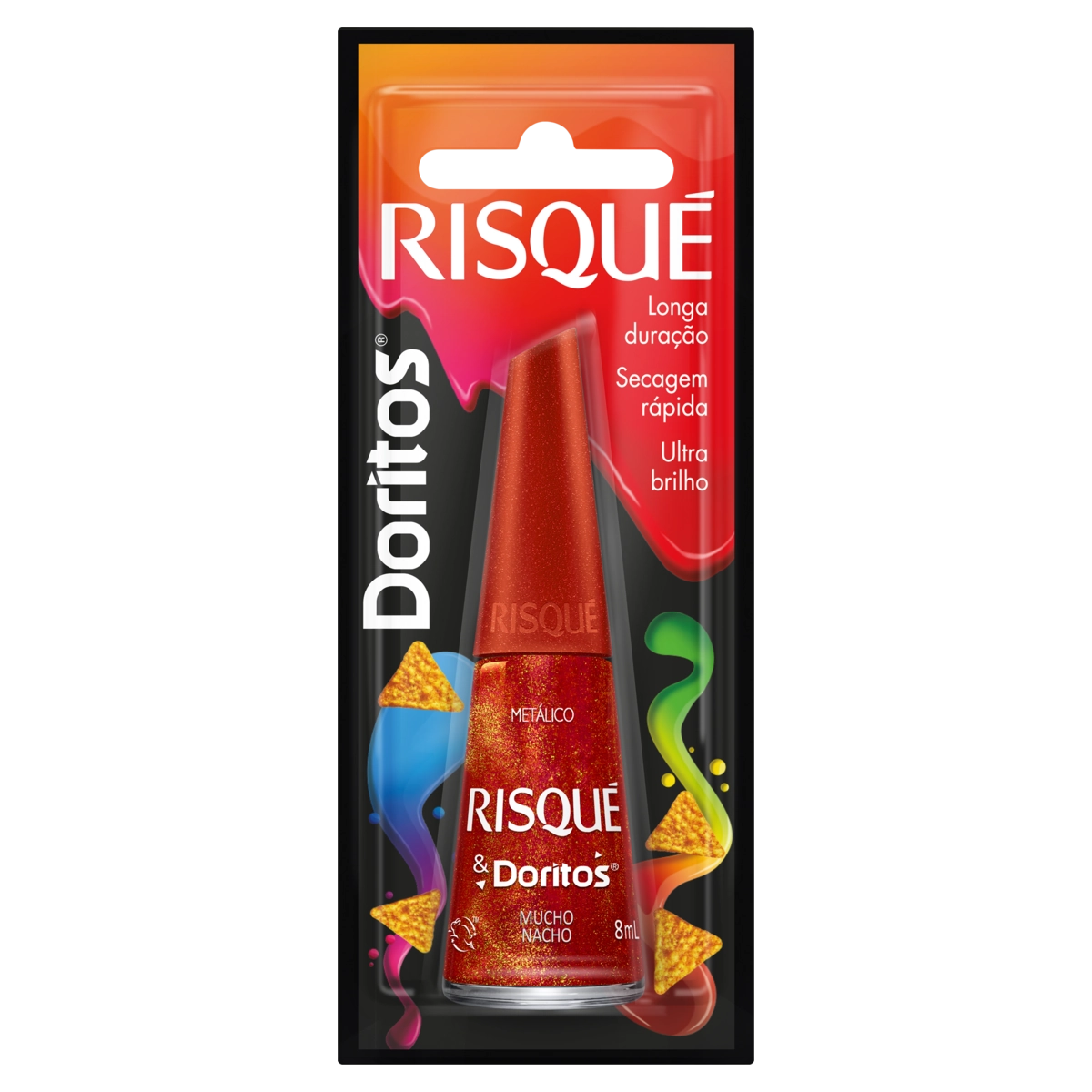 Esmalte Metálico Mucho Nacho Risqué Doritos Blister 8ml