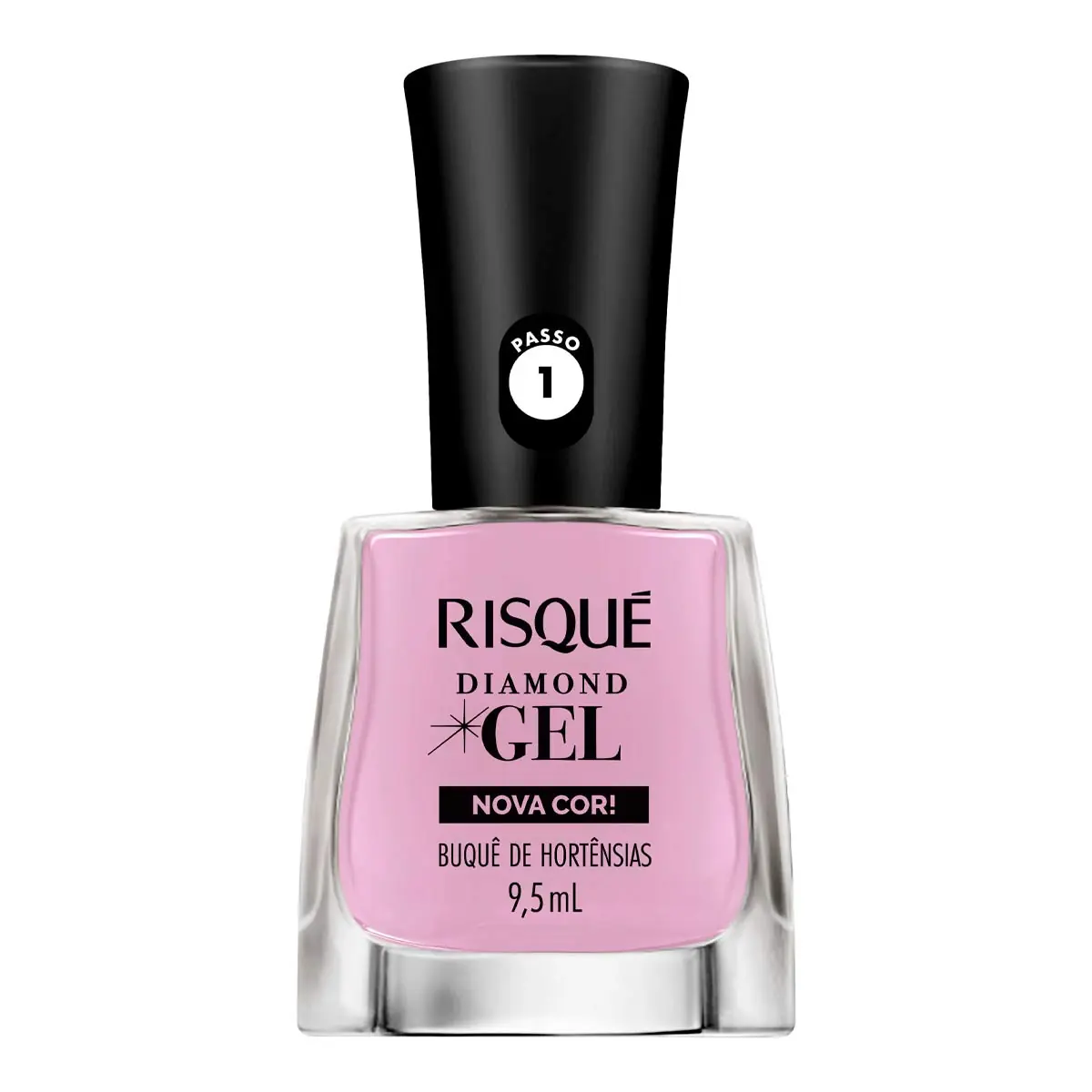 Esmalte Cremoso Gel Buquê De Hortênsias Risqué Diamond Frasco 9,5ml