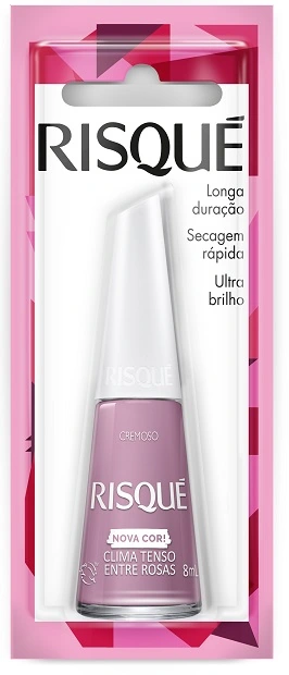 Esmalte Cremoso Clima Tenso Entre Rosas Risqué Blister 8ml