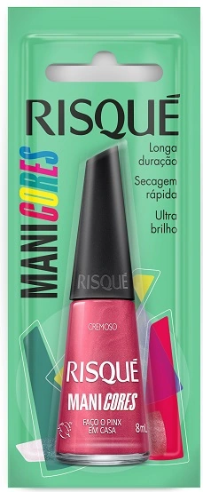 Esmalte Cremoso Faço O Pinx Em Casa Risqué Manicores Blister 8ml