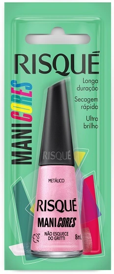 Esmalte Metálico Não Esquece Do Gritti Risqué Manicores Blister 8ml