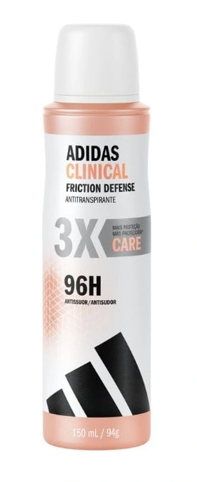 Antitranspirante Aerossol Adidas Clinical Friction Defense Care 150ml Spray