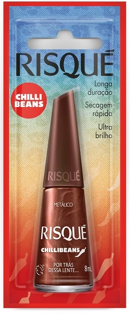 Esmalte Metálico Por Trás Dessa Lente... Risqué Chilli Beans Blister 8ml