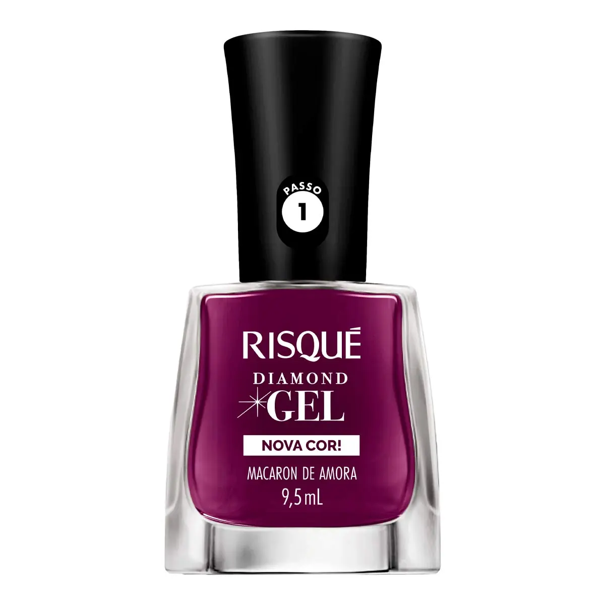 Esmalte Risque Cr Diamond Dgel Macaron Amora 9,5ml