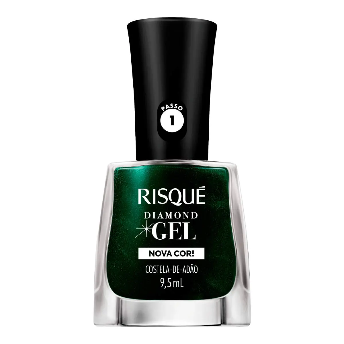 Esmalte Metálico Gel Costela De Adão Risqué Diamond Frasco 9,5ml