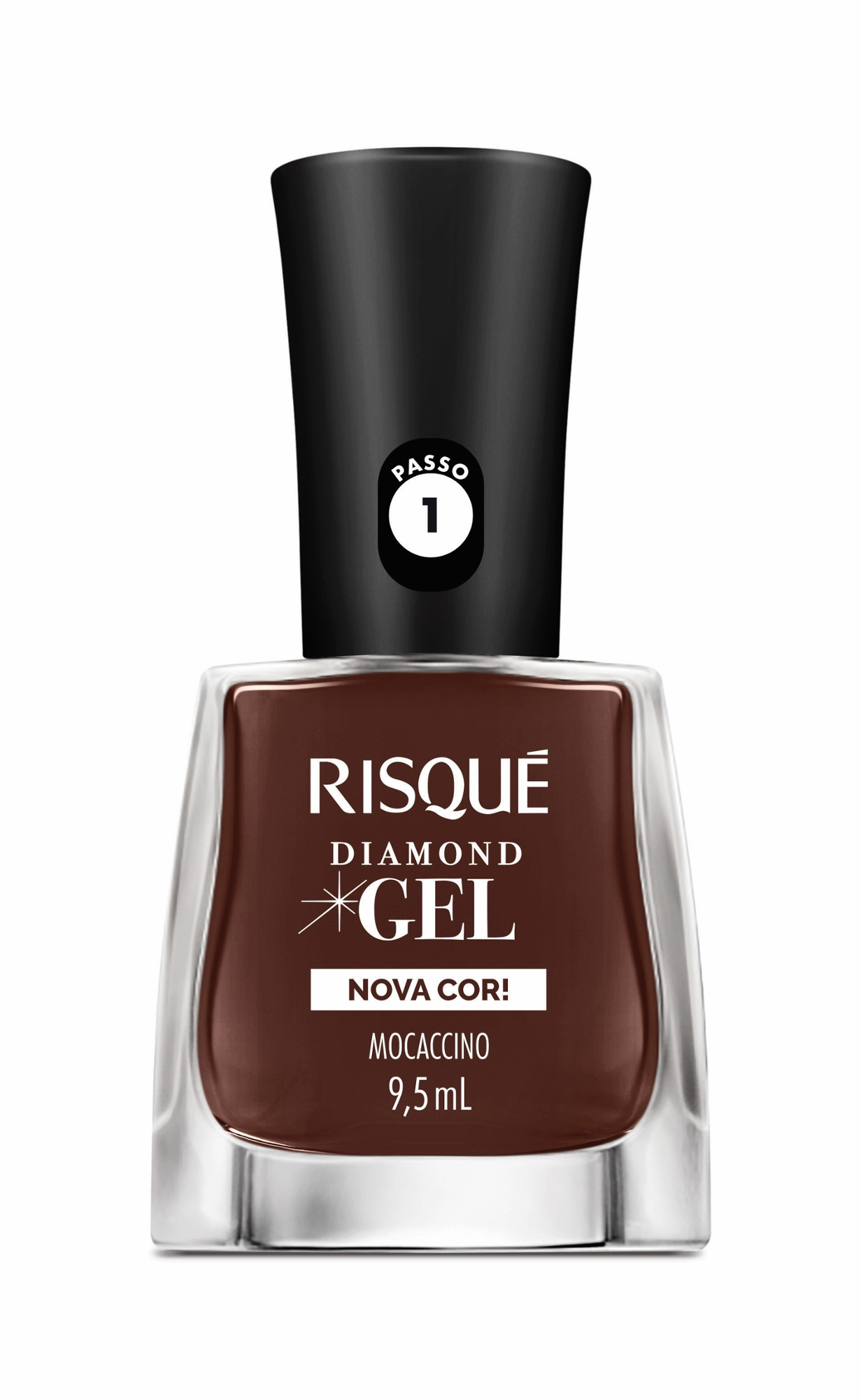 Esmalte Risque Cr Diamond Dgel Mocaccino 9,5ml