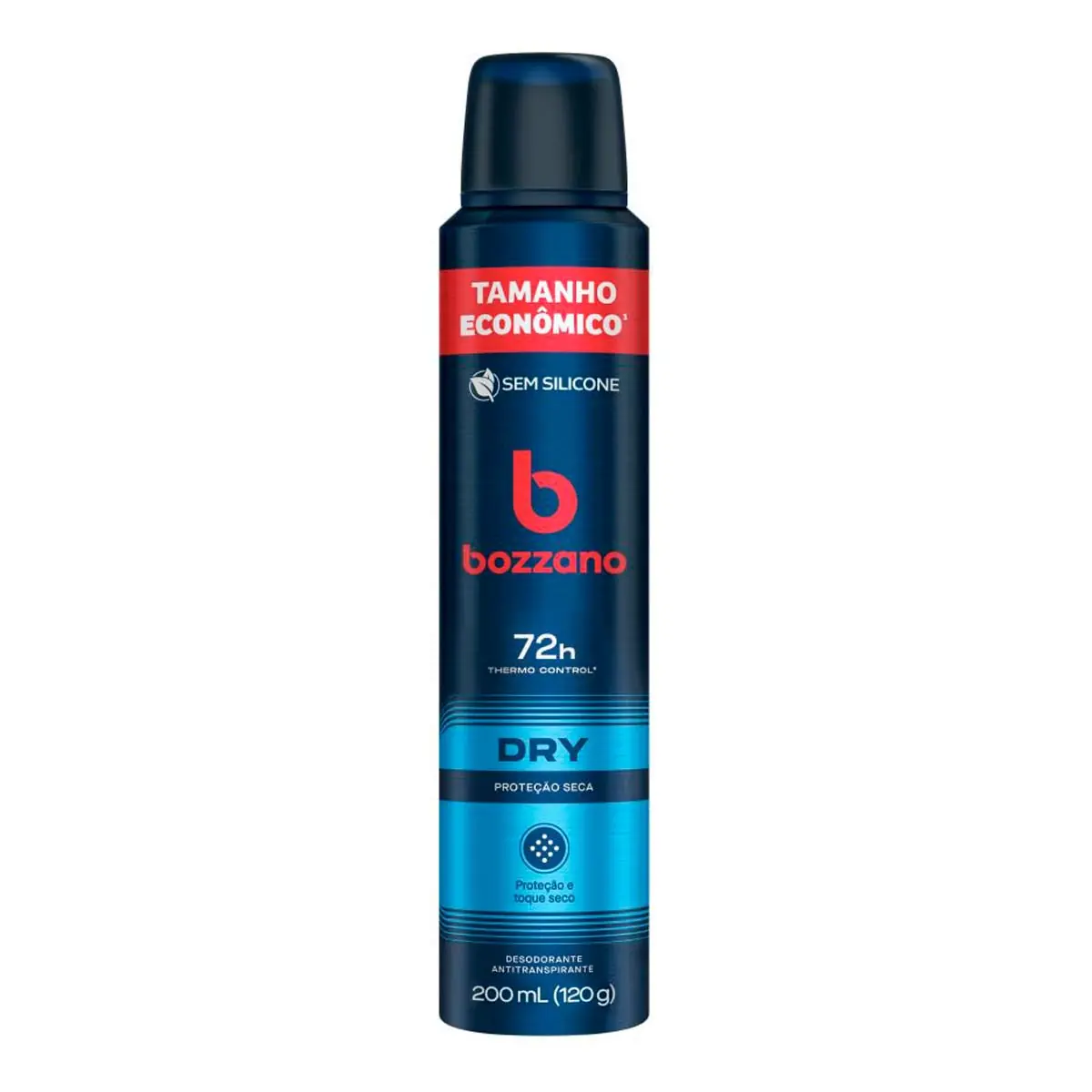 Antitranspirante Aerossol Bozzano Dry 200ml Spray Tamanho Econômico
