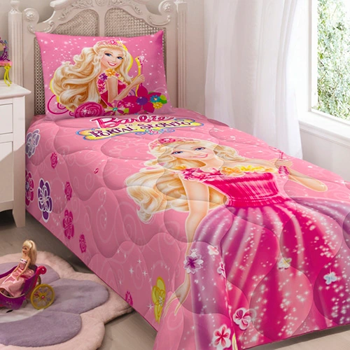Edredom Infantil Barbie E O Portal Secreto 180 Fios Rosa Lepper