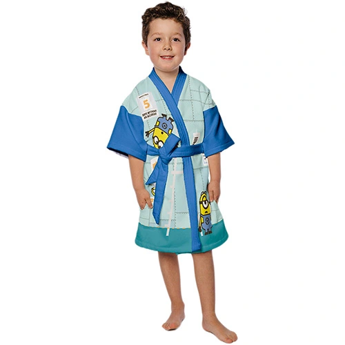 Roupão Infantil P Minions Azul Lepper