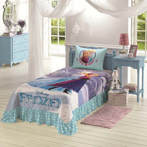 Colcha Solteiro Matelassê Frozen 140 Fios 2 Peças Lepper