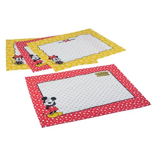 Jogo Americano Mickey E Minnie Chef 4 Peças 3705801 Lepper