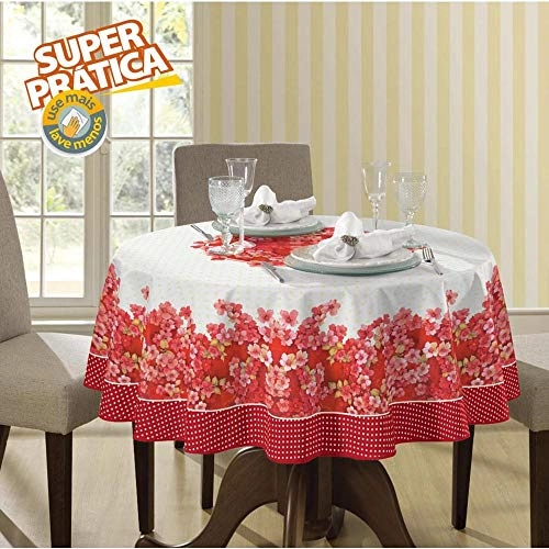 Toalha De Mesa Leila Redonda 155cm Lepper