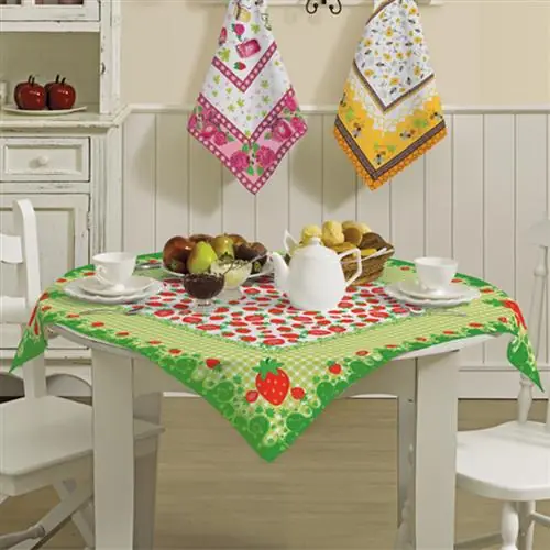 Toalha De Mesa Mila Quadrada 100x100cm Lepper