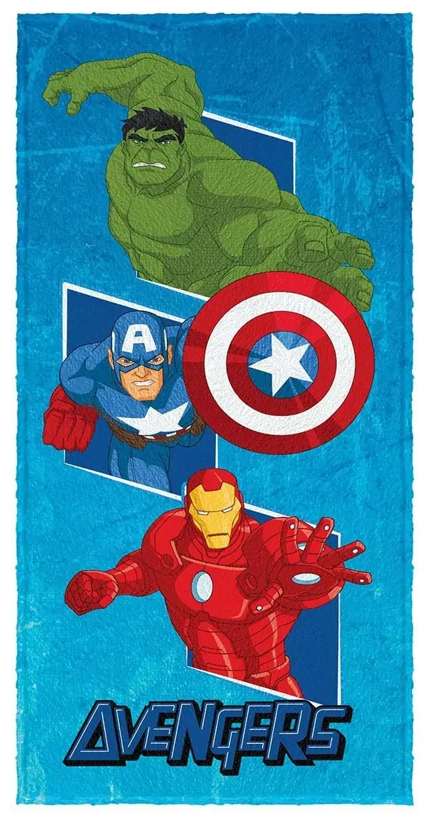 Toalha de Banho Infantil Felpuda Vingadores Avengers Lepper - Estampa 04
