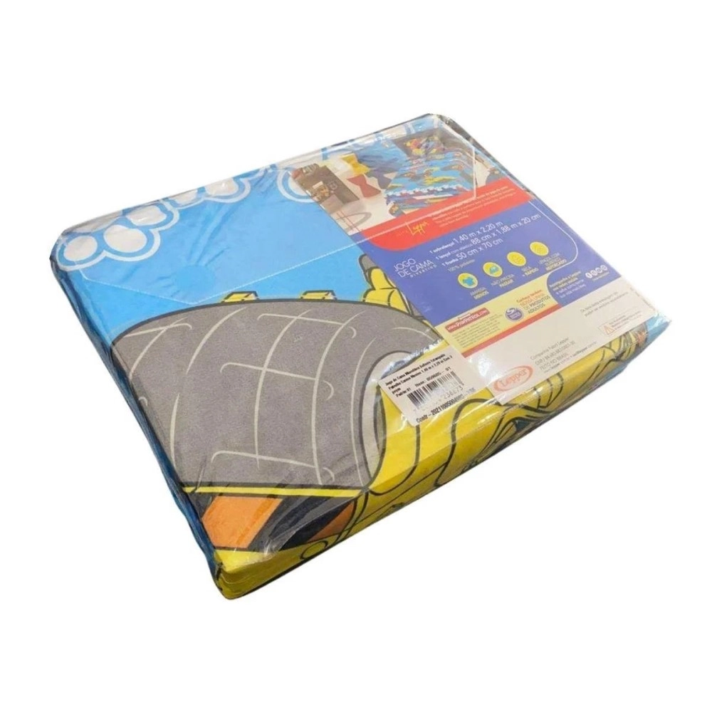 Kit Cama Microfibra Solteiro Patrulha Canina Menino 3pcs 5960501 Leeper