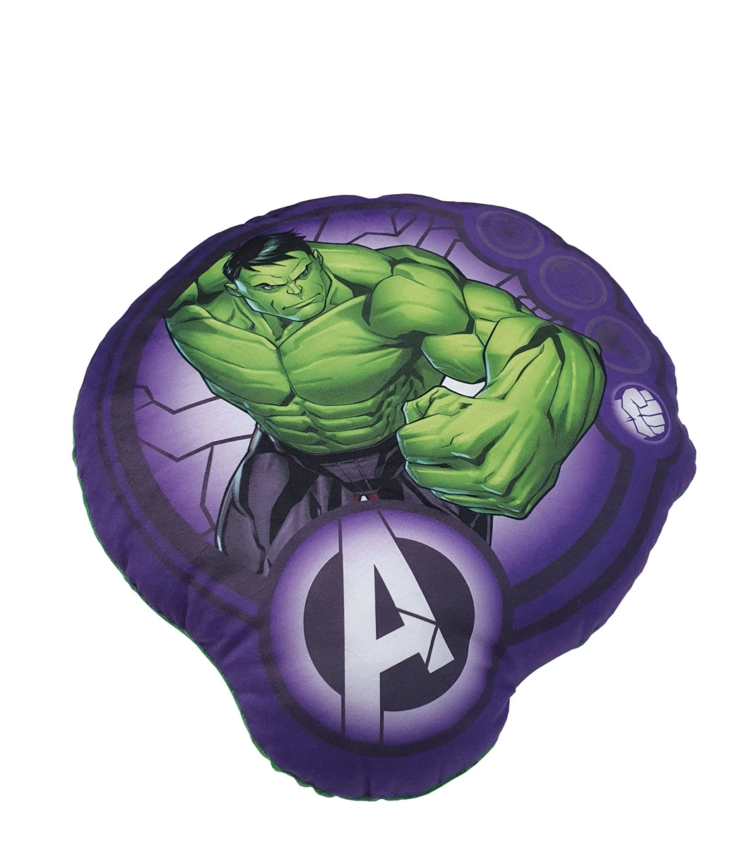 Almofada Infantil Transfer Avengers Hulk 38 Cm X 40 Cm Com 1 Peca Produto Importado 7891354338436