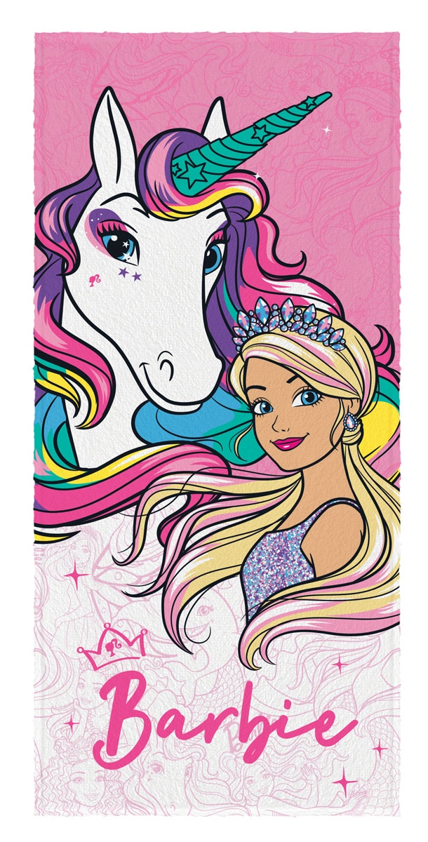 Toalha De Banho Infantil Barbie Reinos Mágicos Lepper