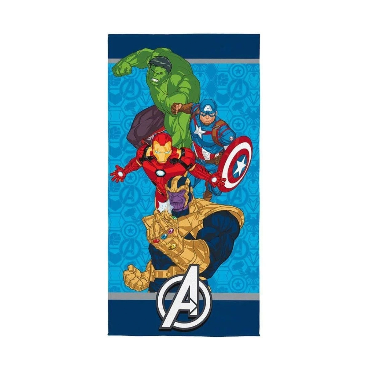 Toalha Aveludada 70x1,40m Avengers