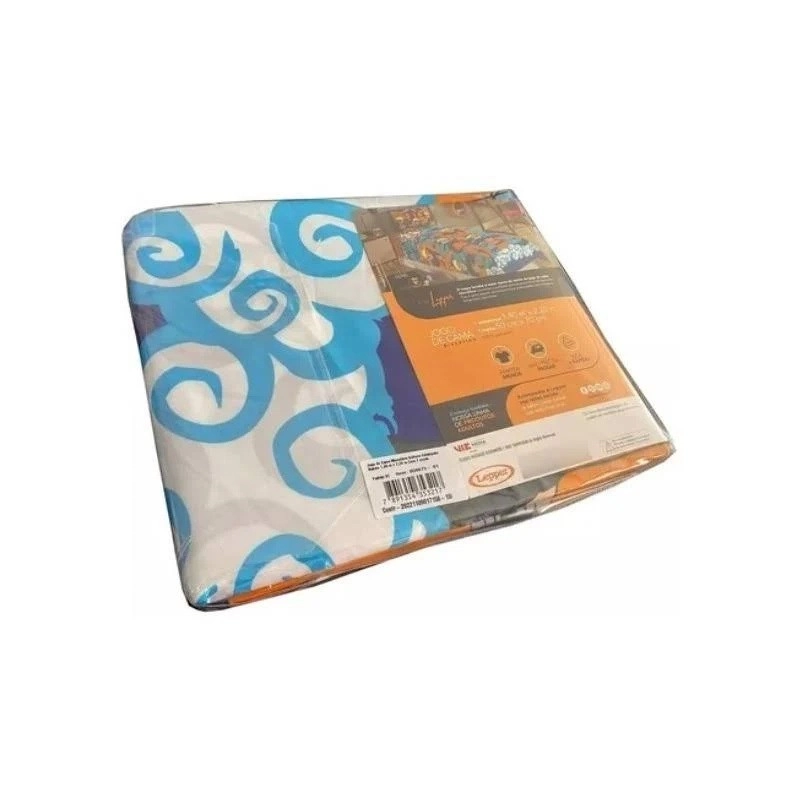 Kit Cama Microfibra Solteiro Naruto 3pcs 5967401 Leeper