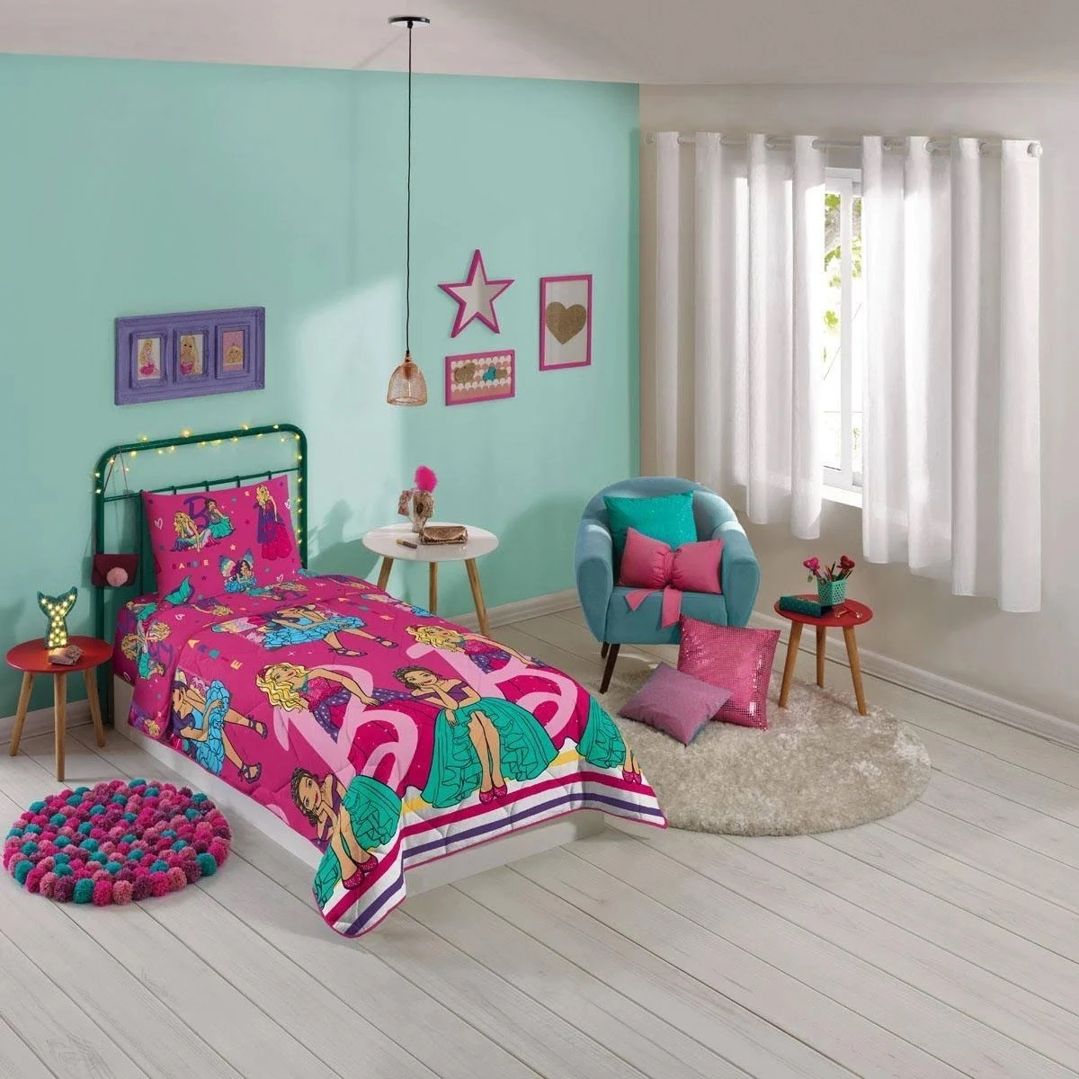 Colcha Matelase Dupla Face Microfi Solt Barbie Reino Magico 6511301 Leeper