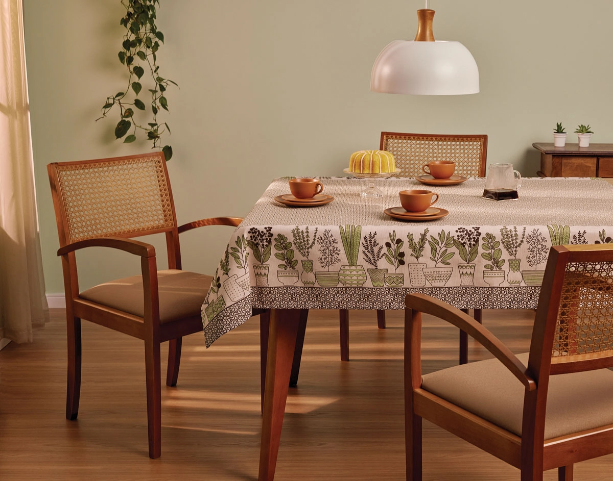 Toalha Mesa Pop Quad 4 Lugares Jardim 140x140cm 3678701 Lepper