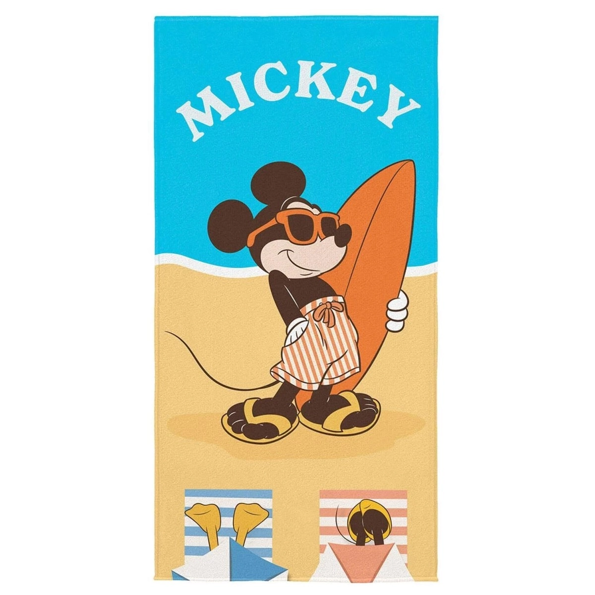 Toalha Aveludada Mickey 70x140cm 6184188 Leeper
