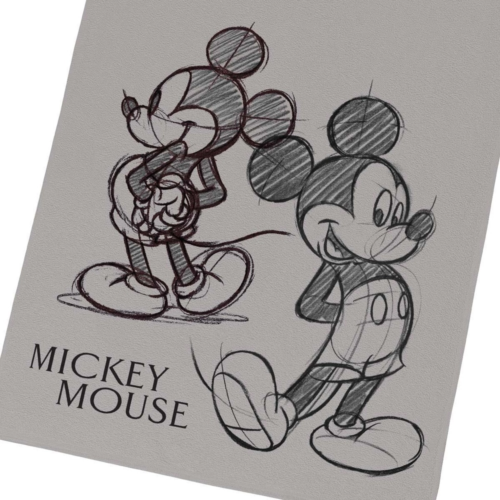 Toalha Felpuda De Banho Estampada Mickey 70 Cm X 1,35 M Com 1 Peca S/ Emb. 7891354355747