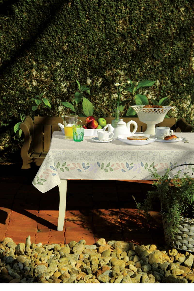 Toalha Mesa Pop Retang 6 Lugares Salvia 140x210cm 3683001 Lepper