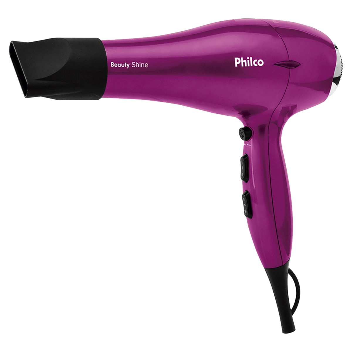 Secador de Cabelos Philco Beauty Shine 2 Velocidades 3 Temperaturas 2000W, Rosa - 110V