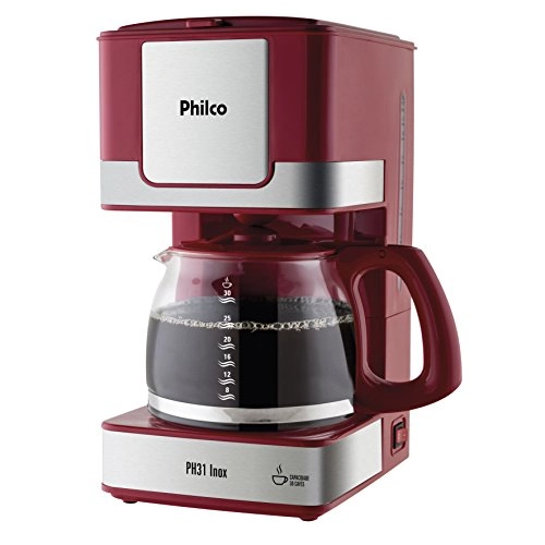 Cafeteira Elet.philco Ph31 Verm/aco